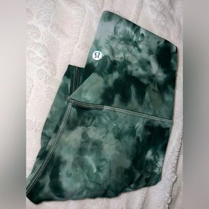 Lululemon Align Legging 25” inseam Diamond Dye Starlight Smoked Spruce size 4